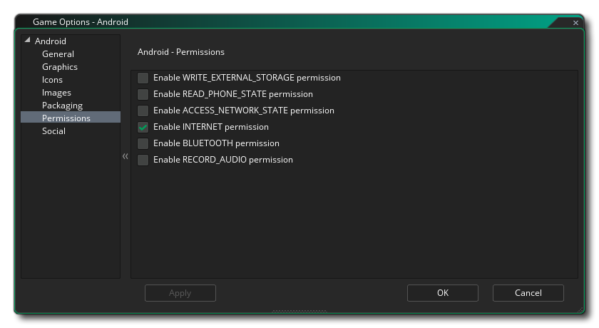 android permissions options gms 2
